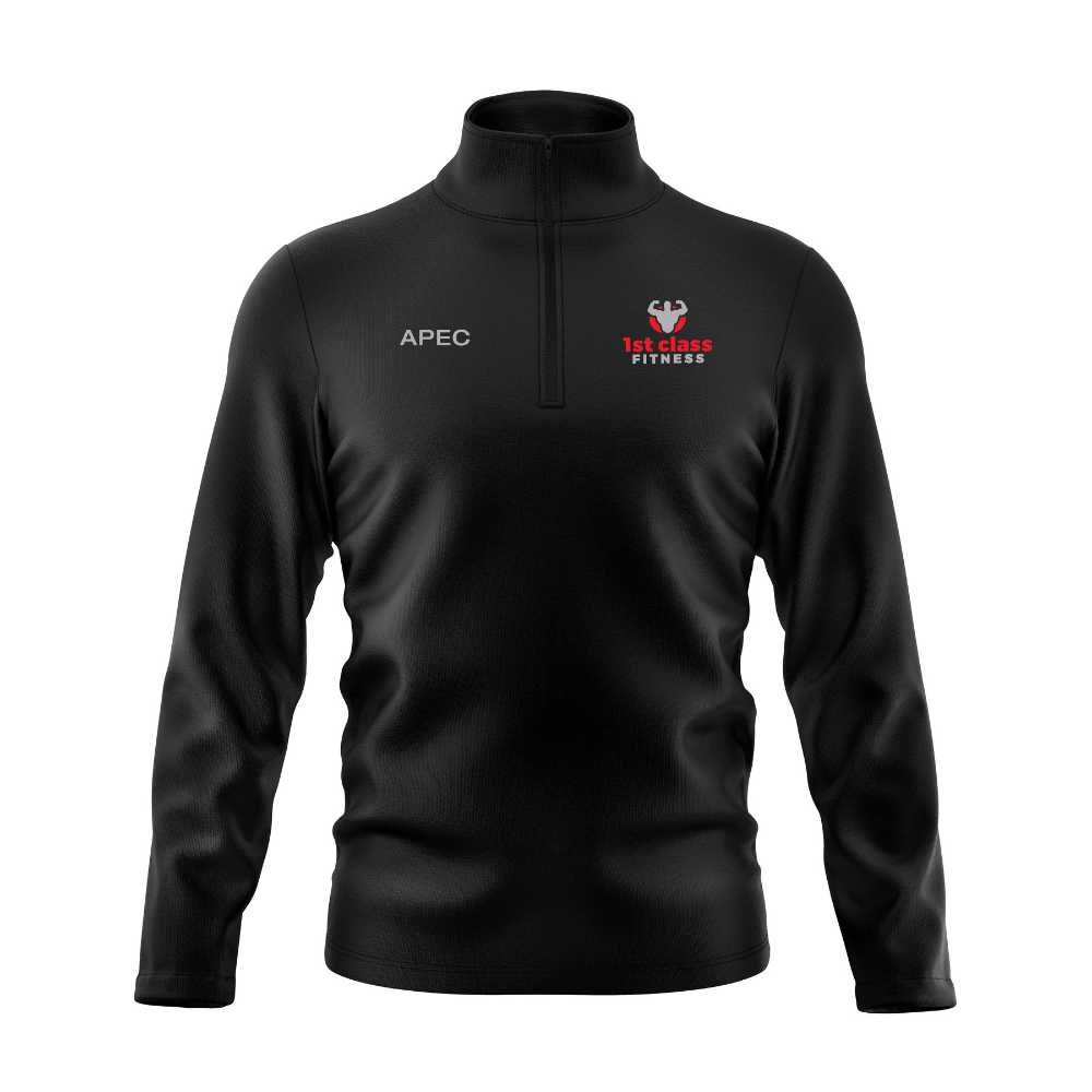 1st Class Fitness Adult Cotton Half Zip