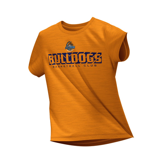 Balto Bulldogs Adult Orange Printed T-Shirt
